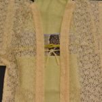 撫松庵のレースの長羽織を生かして単衣のオシャレ