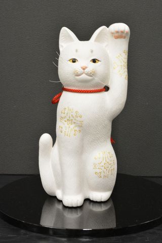 招き猫（京陶人形）