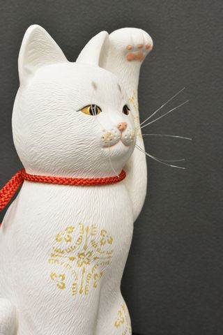 招き猫（京陶人形）