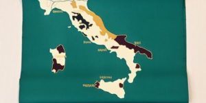 iイタリア地図の染帯