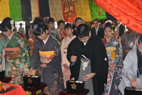 石川県の十三詣り・金沢市の天徳院にて