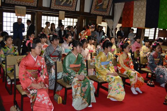 石川県の十三詣り・金沢市の天徳院にて