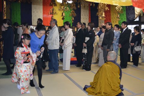 石川県の十三詣り・金沢市の天徳院にて