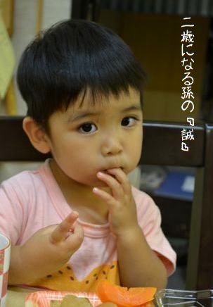 2歳になる孫の「誠」