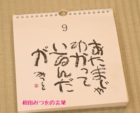 相田みつをの日めくりカレンダー