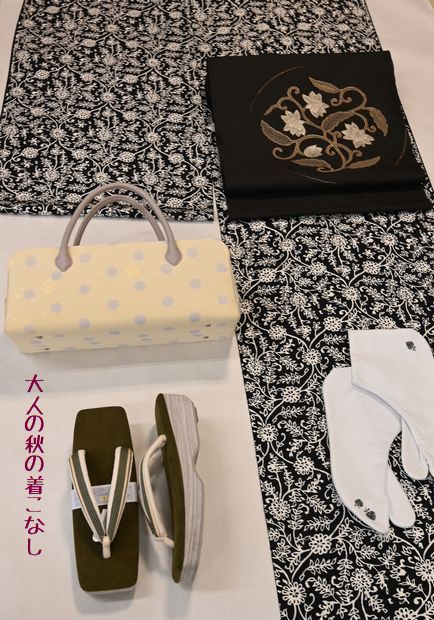 大人の秋の着物の着こなしに江戸の粋さを感じる