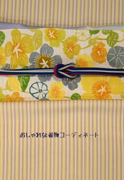 おしゃれな着物コーディネート