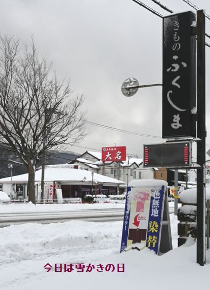 今日は雪かきの日