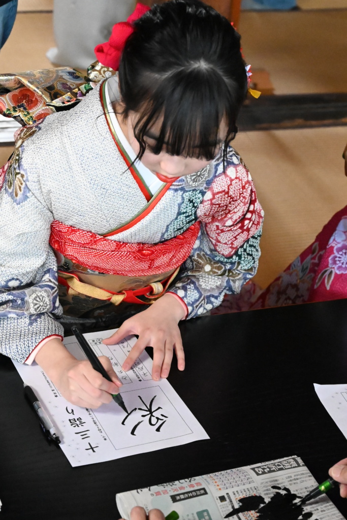 一文字祈願/令和7年の十三詣りの様子